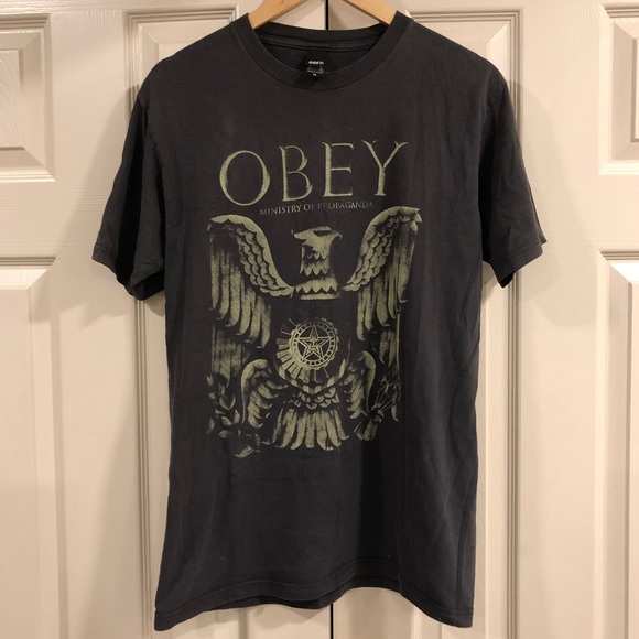 OBEY Grey graphic men’s T-shirt - M - Picture 1 of 4